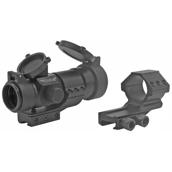 BSA 30mm Red Dot Sight with 5 MOA dot reticle includes a Dovetail Mount